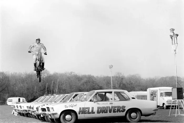 Framed Print : The Hell Drivers are in town, visiting the U. K. for only their second time