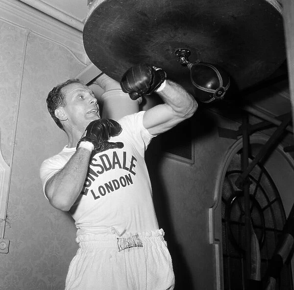 Henry Cooper at Bellingham in training for his 24th February date at Belle Vue Manchester