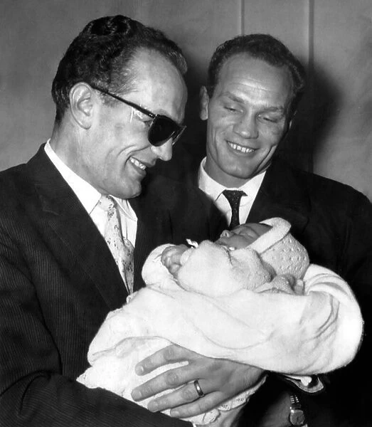 Henry Cooper British boxer with his twin brother Jim Cooper Dec 1960 and Henry