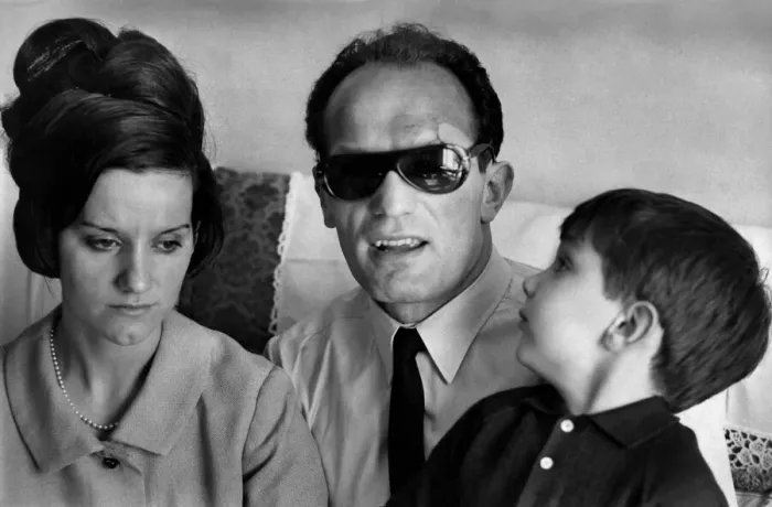 Framed Print : Henry Cooper and family at his Wembley home. May 1966 P012492 Framed Print : Henry Cooper and family at his Wembley home. May 1966 P012492