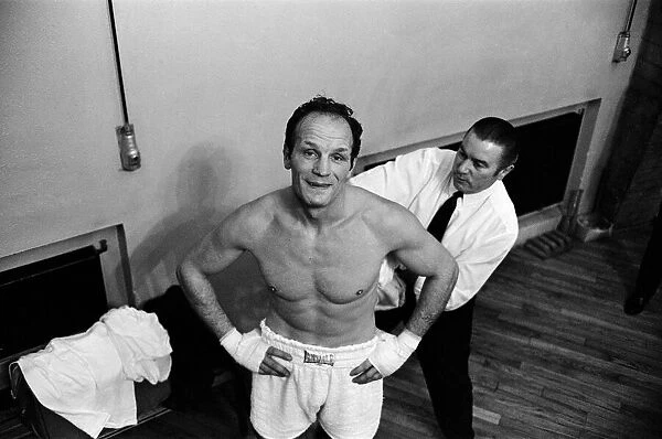 Henry Cooper in Rome, where he is fighting Piero Tomasoni on the 13th March
