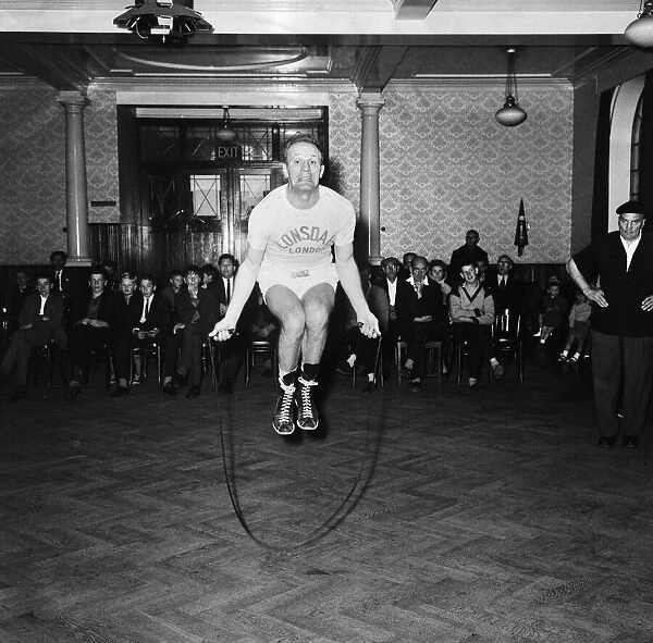 Henry Cooper seen here in training at The Bellingham for his fight against Cassius Clay