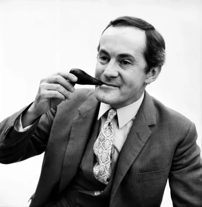 Framed Print : Henry McGee, the straight man who has played opposite most of the famous comedians
