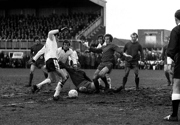Hereford United v Newcastle United February 1972 The Bulls in action in their 3rd