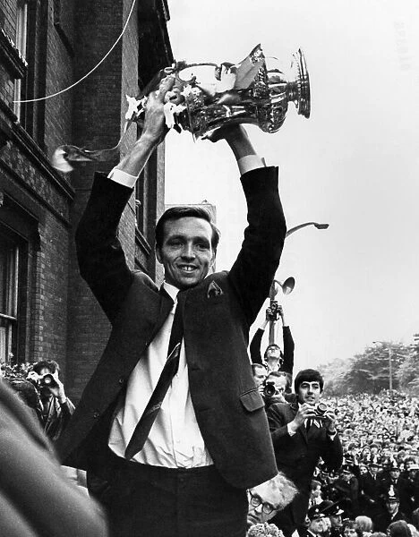 Heres the Cup! A delignted Jeff Astle. the scorer of West Bromwich Albion