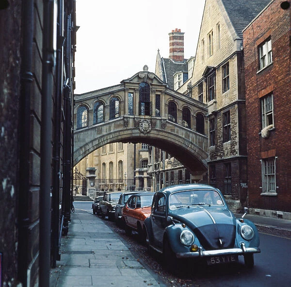 Hertford College, Oxford University, Oxfordshire. January 1972