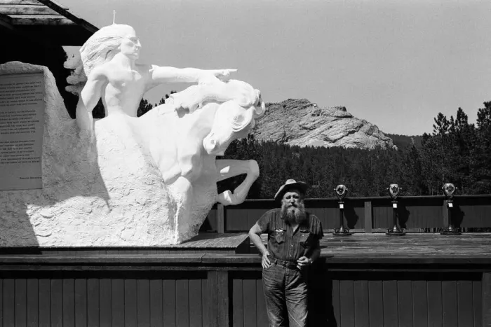Framed Print : High in the Black Hills of Dakota, sculptor Korczak Ziolkowski (pictured Framed Print : High in the Black Hills of Dakota, sculptor Korczak Ziolkowski (pictured