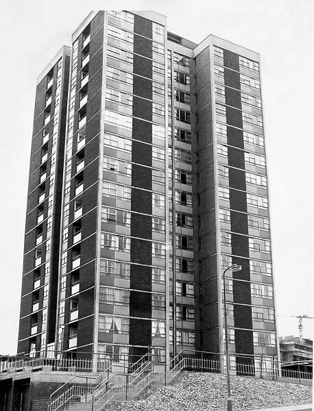 The high rise flats at Cruddas Park Housing Estate in Newcastle 22 June 1967