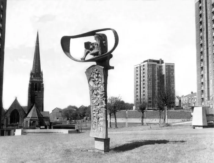 Framed Print : The high rise flats at Cruddas Park Housing Estate in Newcastle 5 August 1965 - This Framed Print : The high rise flats at Cruddas Park Housing Estate in Newcastle 5 August 1965 - This