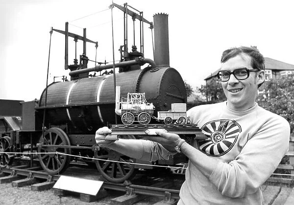 A highlight of a railway carnival was a solid silver model - on loan from the Queen