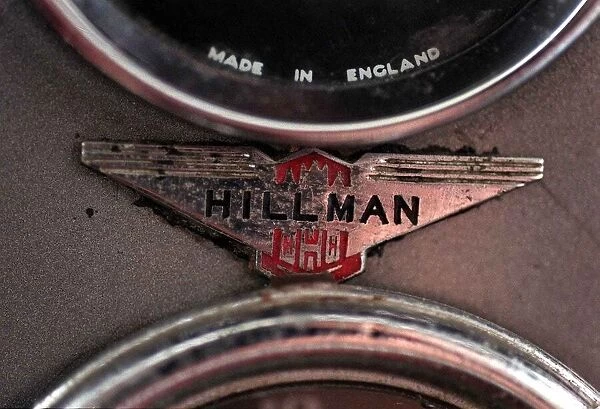 Hillman badge logo dashboard October 1997