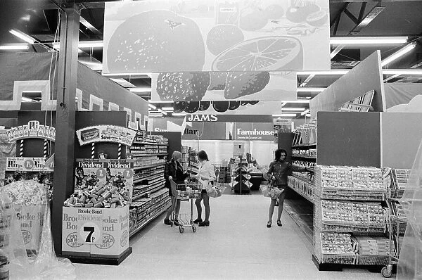 Hintons Supermarket, Whitehouse Farm, Bishopton Road, Stockton-on-Tees, Circa 1972