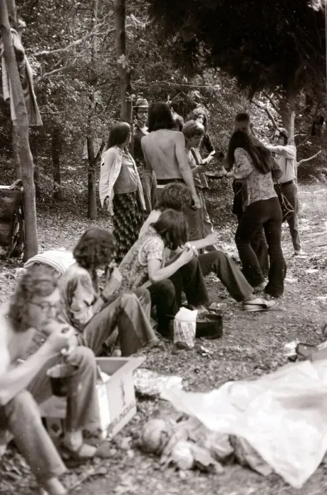Framed Print : Hippy Festival Windsor Great Park August 1972 Groups of hippies from all over Framed Print : Hippy Festival Windsor Great Park August 1972 Groups of hippies from all over