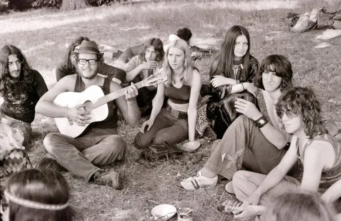 Framed Print : Hippy Festival Windsor Great Park August 1972 Groups of hippies from all Framed Print : Hippy Festival Windsor Great Park August 1972 Groups of hippies from all
