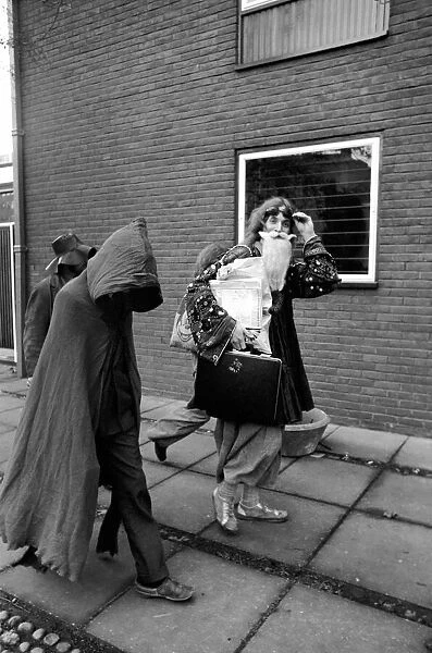 Hippy Nicholas Albery seen here outside the court house at Slough