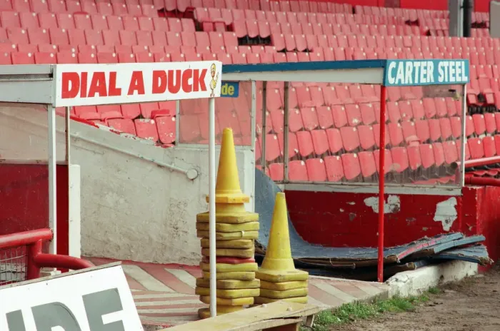Framed Print : History goes under the hammer when the great Ayresome Park Auction takes place on 23rd Framed Print : History goes under the hammer when the great Ayresome Park Auction takes place on 23rd