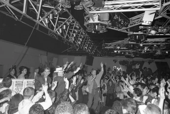 Framed Print : The Hitman Roadshow came to Hinckley in early May 1989 at the Ritzy nightclub