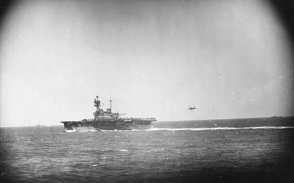 HMS Eagle in The Mediterranean Sea. HMS Eagle was an early aircraft carrier of