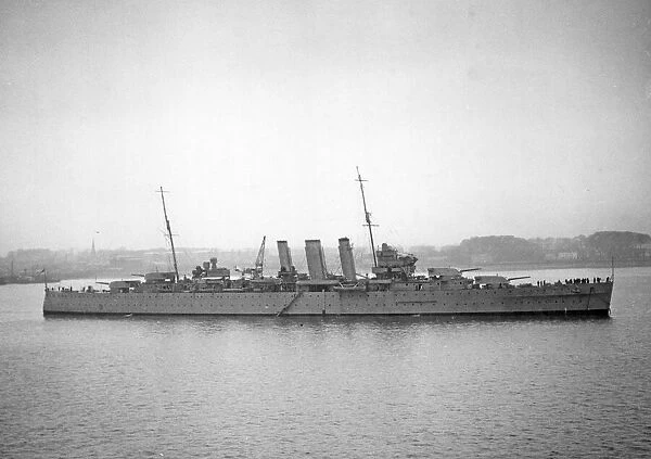 HMS Norfolk a County-class heavy cruiser Circa 1939