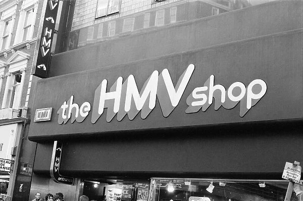 The HMV Shop, Oxford Street, London, 31st December 1977. His Masters Voice