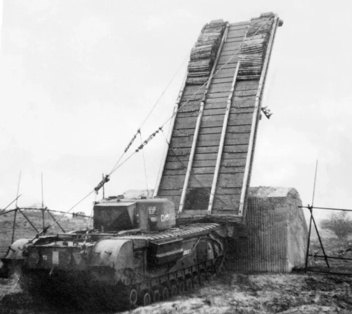 Framed Print : Hobarts Funnies were a number of unusually modified tanks operated by the 79th