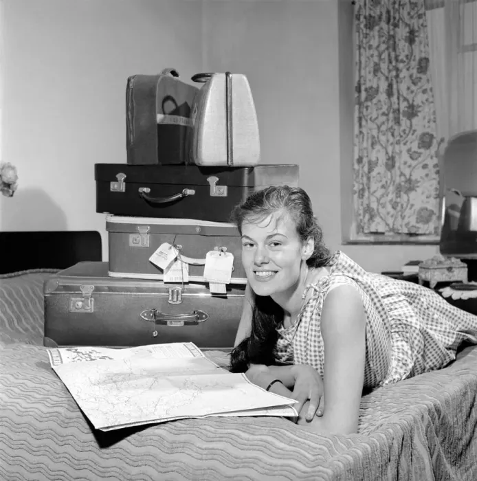 Framed Print : Holiday Packing: Gwendolen Tulley deciding what to pack for her adventure holiday