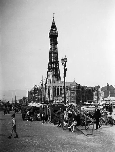 Holiday scenes in Blackpool, Lancashire. 21st August 1949