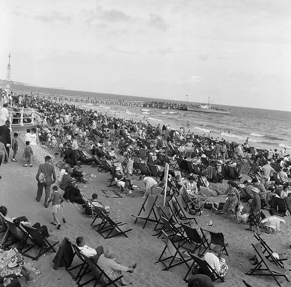 Holiday scenes in Bournemouth, Dorset. 5th August 1961