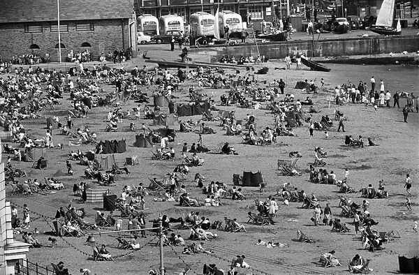 Holiday scenes in Scarborough, North Yorkshire. 31st August 1958
