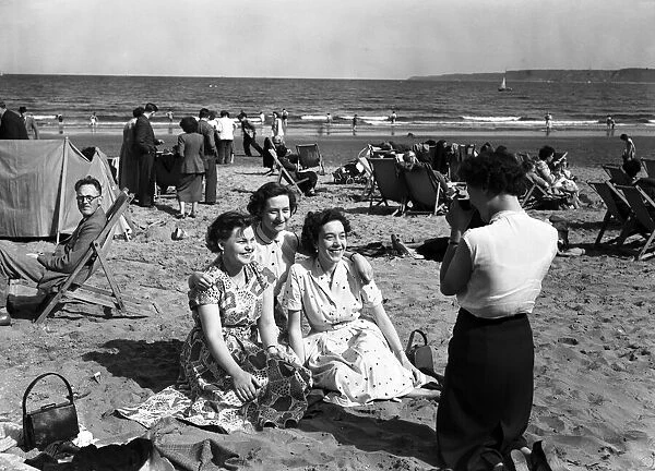 Holiday time in Scarborough, North Yorkshire. June 1954