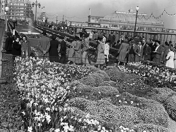 Holidaymakers enjoying the Easter holidays in Eastbourne, Sussex. 15th April 1949
