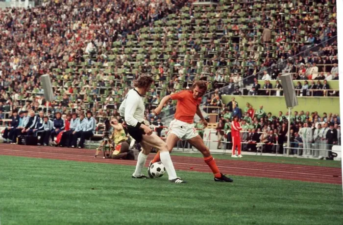 Framed Print : Holland West Germany World Cup 1974 Schwarzenbeck Van de Kerkhof or van der Kerkhof Framed Print : Holland West Germany World Cup 1974 Schwarzenbeck Van de Kerkhof or van der Kerkhof