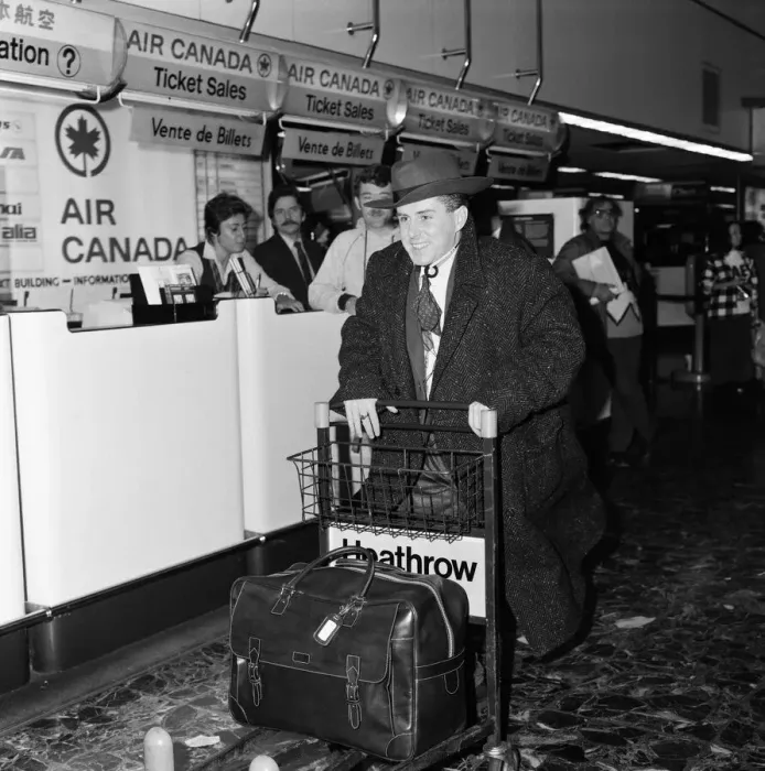 Framed Print : Holly Johnson from the band Frankie Goes To Hollywood pictured at London Airport Framed Print : Holly Johnson from the band Frankie Goes To Hollywood pictured at London Airport