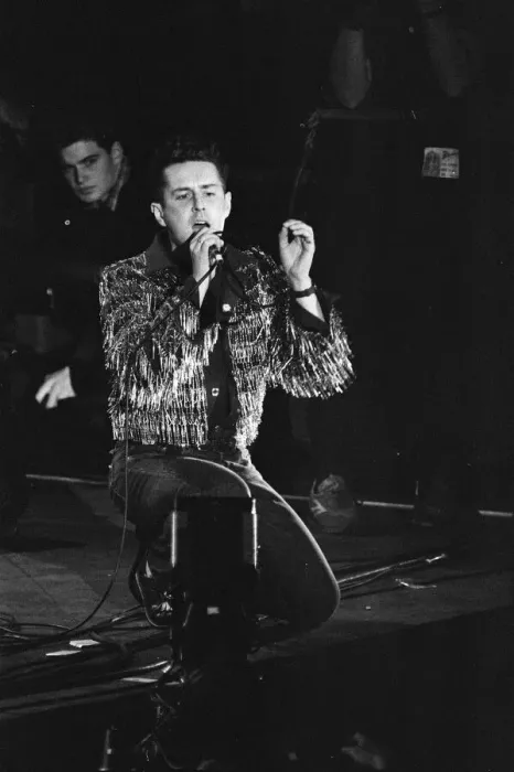Framed Print : Holly Johnson performing at the Stand by Me: AIDS Day Benefit concert at Wembley Arena Framed Print : Holly Johnson performing at the Stand by Me: AIDS Day Benefit concert at Wembley Arena