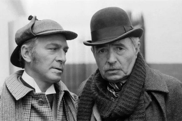 Framed Print : Holmes and Watson after Jack the Ripper. Christopher Plummer (Holmes Framed Print : Holmes and Watson after Jack the Ripper. Christopher Plummer (Holmes