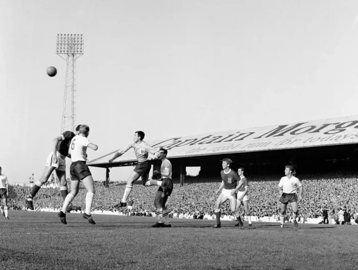 Framed Print : Home Championship match at Ninian Park, Cardiff. Wales 0 v England 4 Framed Print : Home Championship match at Ninian Park, Cardiff. Wales 0 v England 4