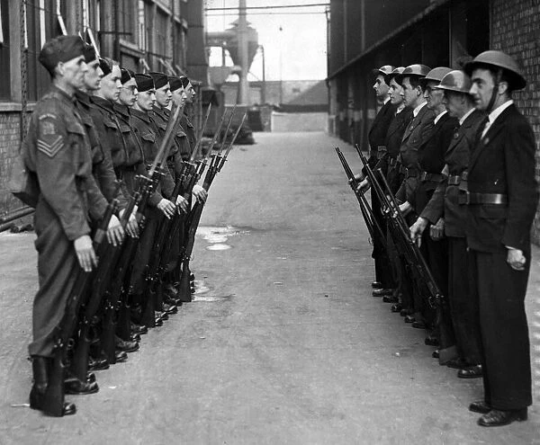 The Home Guard celebrates its second birthday. This picture of the opening of a new