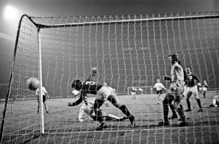 Framed Print : Home International Championship football match at Wembley Framed Print : Home International Championship football match at Wembley
