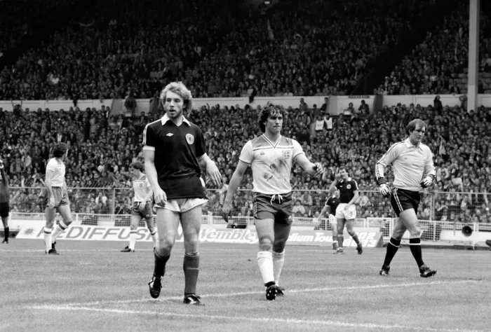 Framed Print : Home Internationals 1980 / 81 Season, England v Scotland at Wembley Framed Print : Home Internationals 1980 / 81 Season, England v Scotland at Wembley