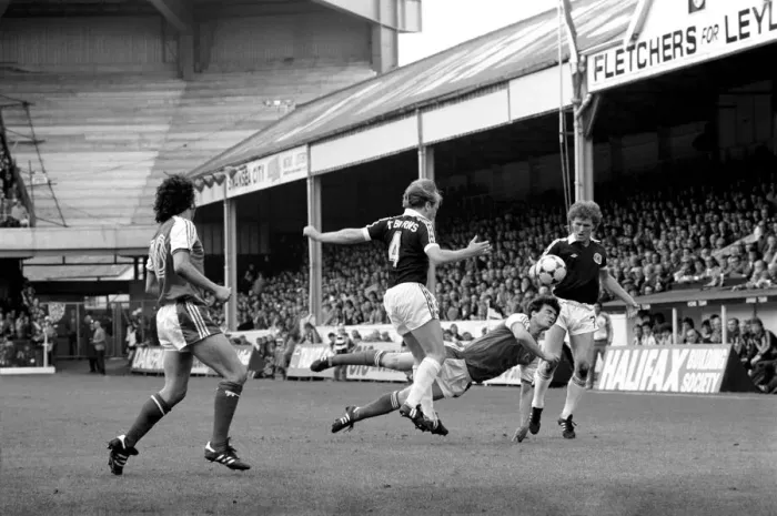 Framed Print : Home Internationals 1980 / 81 Season Scotland v. Wales. The final score was a two nil Framed Print : Home Internationals 1980 / 81 Season Scotland v. Wales. The final score was a two nil