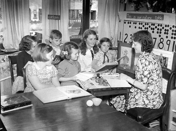 Home Schooling in Birmingham during the war October 1939
