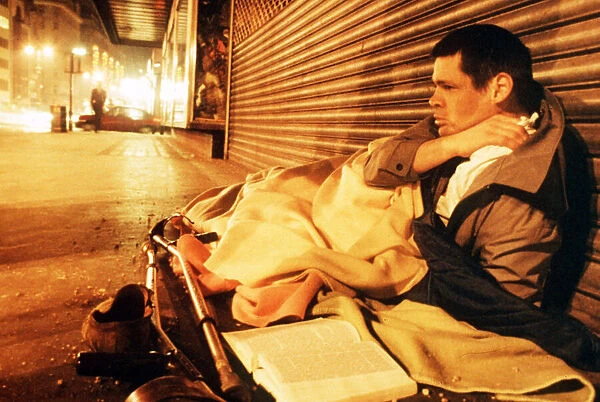 A down and out homeless man from the Strand in London has been on the streets for 16