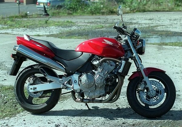 The Honda Hornet 600CC Motorbike April 1998 red