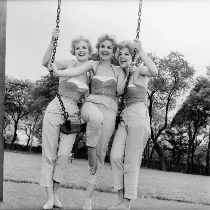 Framed Print : Honey Triplets. The Triplets enjoying the fine weather in a Newcastle park during their