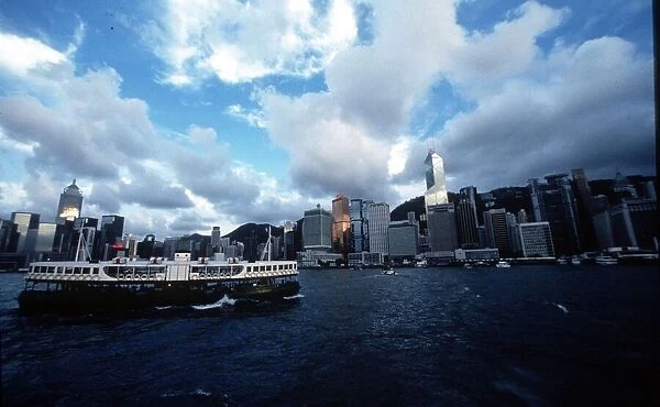 Hong Kong and ferry boat Circa 1978