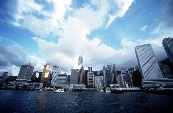 Hong Kong viewed from ferry boat Circa 1978