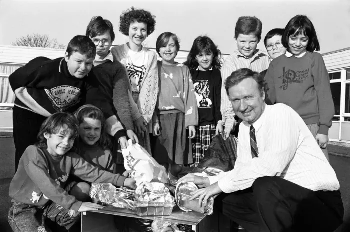 Framed Print : Honley Junior School is turning waste into money by collecting aluminium rubbish for