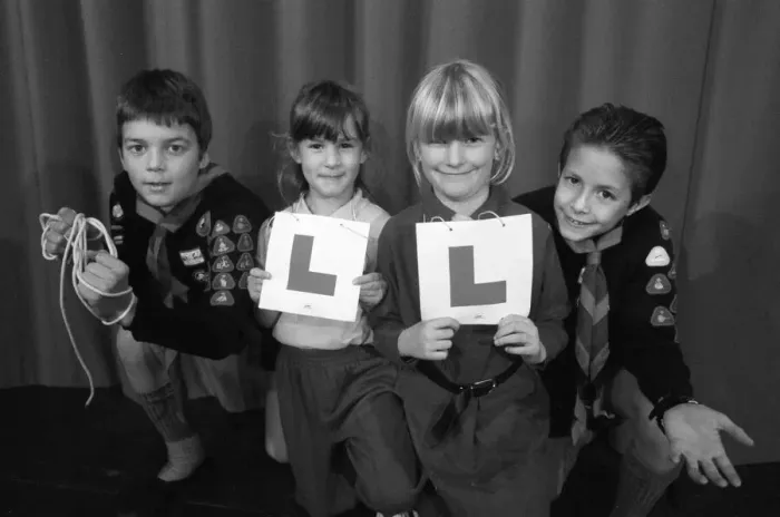 Framed Print : Honleys Southgate Theatre - Trainee magicians with L Plates. 6th December 1991 Framed Print : Honleys Southgate Theatre - Trainee magicians with L Plates. 6th December 1991
