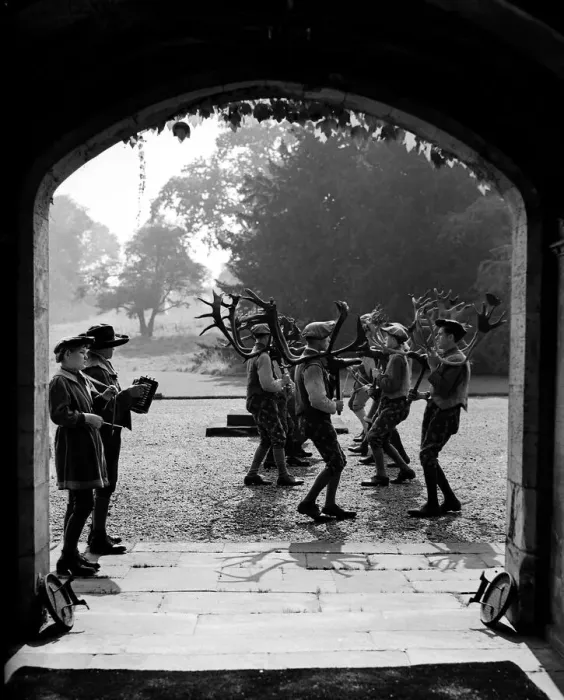 Framed Print : The Horn dance at a traditional village festival at Abbots Bromley in Staffordshire Framed Print : The Horn dance at a traditional village festival at Abbots Bromley in Staffordshire
