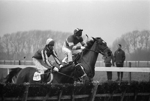 Horse racing at Windsor. Bill Smith on the right, riding Joes Bar
